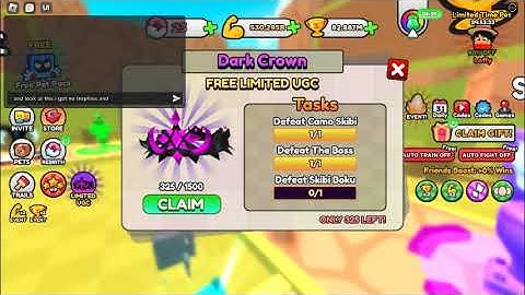 Skibi battle simulator Limited UGC impossible to obtain,please fix it