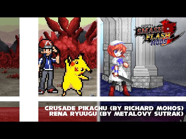 Crusade Pikachu + Extra versions – Super Smash Flash 2 Mods