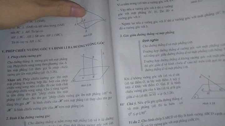 Bài 6 sgk toán hình 11 trang 119