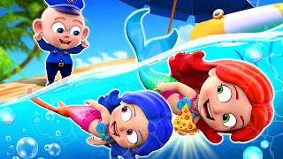 Mermaid Got a Boo Boo! | Baby Police Officer | Funny Kids Song & More Nursery Rhymes by Little PIB