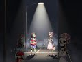 Daisy vs. Mabel: the undead showdown under a streetlamp.  #skeletonhumor #darkcomedy  - Part 25