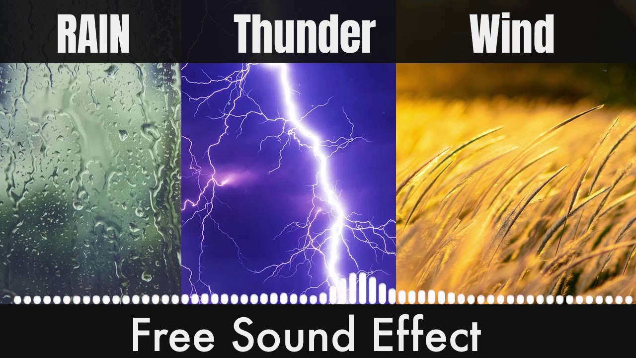 Rain Thunder Wind Royalty Free Sound with Credit YouTube