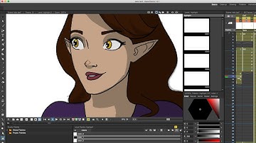My first hand-drawn animation in Opentoonz - process video