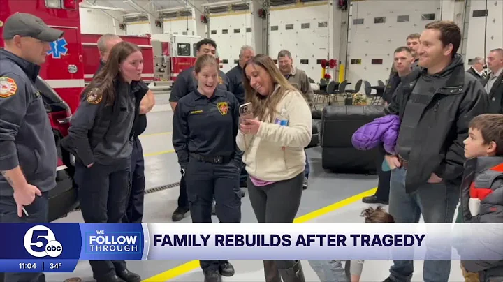 Family who lost nearly everything in house fire surprises crews with dinner