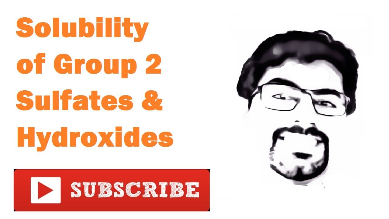Solubility Of Group 2 Hydroxides