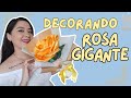 Tutorial  decora con papel coreano una rosa gigante