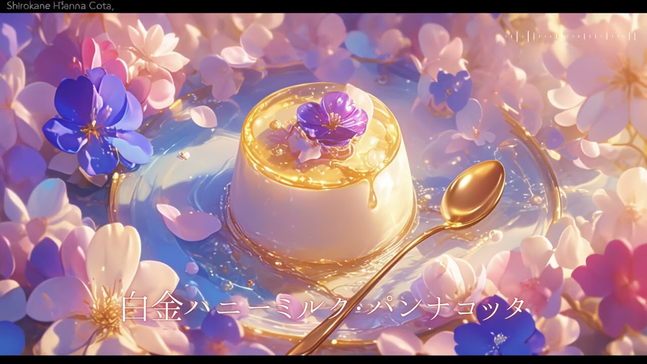 【フリーBGM/1時間】白金ハニーミルク・パンナコッタ（作業用BGM/勉強用BGM/配信用BGM）
