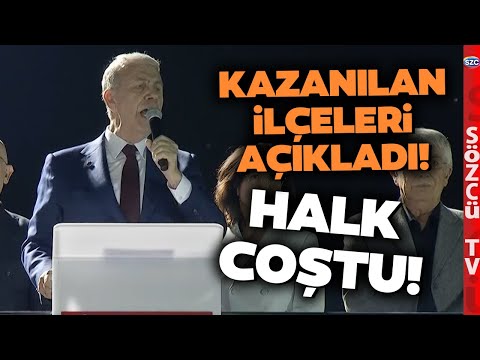 Mansur Yavaş Ankara'da Kazanılan İlçeleri Saydı Vatandaşları Coşturdukça Coşturdu!