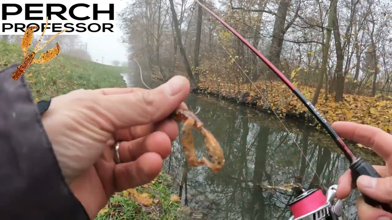 Prosincová UL přívlač na malém potoce