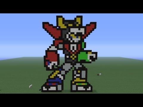 Minecraft Pixel Art: Voltron Tutorial - YouTube