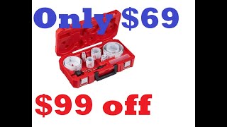 $69 only saving of $99 Milwaukee Hole Dozer General  Bi-Metal Hole Saw Set (21-Piece) Home Depot