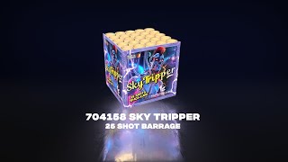 Bright Star Fireworks - 704158 Sky Tripper 25 Shot Barrage