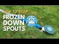 How to Prevent Underground Buried Downspout Pipe From Freezing During the Winter