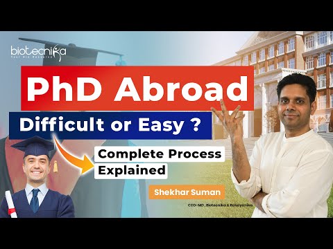 Billion Dollar Question - PhD Abroad Easy or Difficult? Complete Process Explained