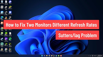 How to Fix Two Monitors Different Refresh Rates Sutters/lag Problem  (2025)