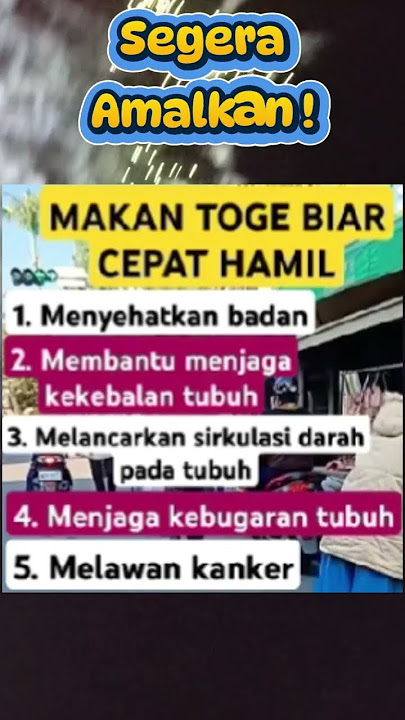 Makan Toge Biar Cepat Hamil #amalan #doa #dzikir #shorts #quotes