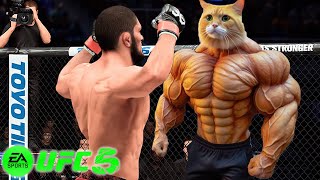 Khabib Nurmagomedov vs. Cat Bodybuilder (EA sports UFC 5)