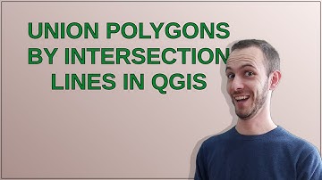Union polygons by intersection lines in QGIS