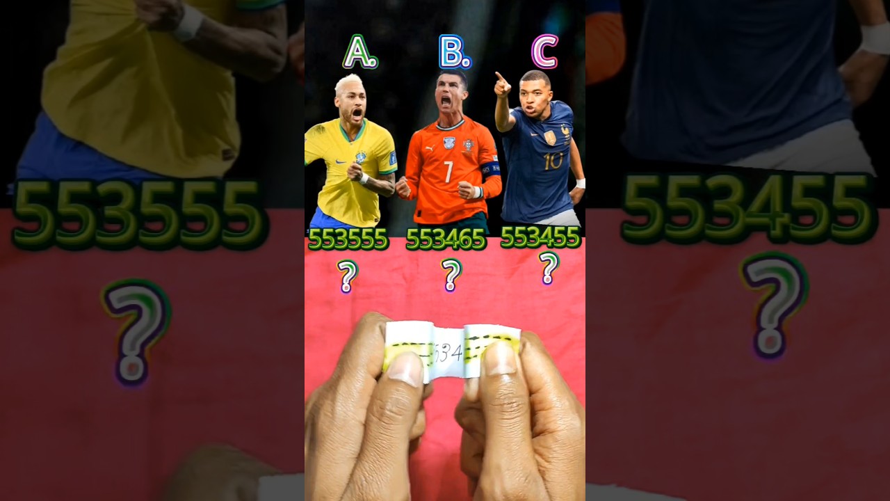 Pick One Ronaldo & Mbappe or other? You Have 5 Seconds! 