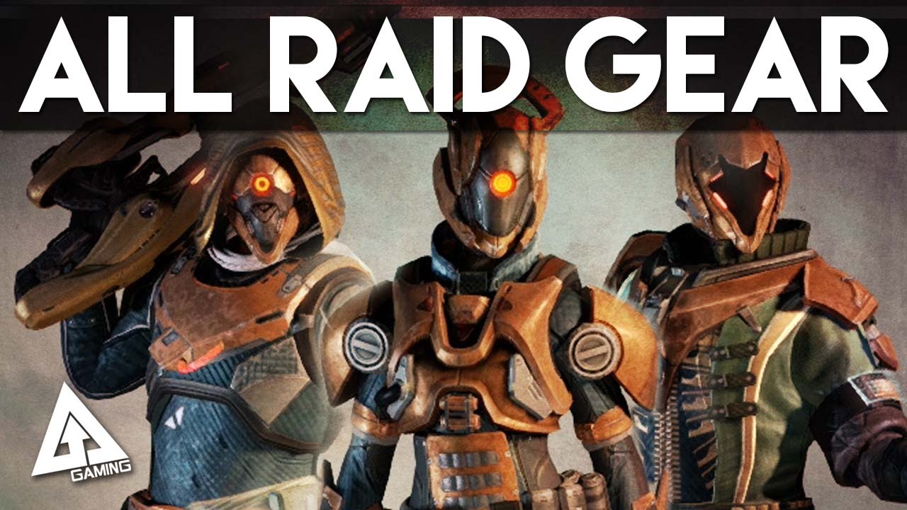 destiny raid gear, destiny all raid gear, hunter, titan, destiny gameplay, dest...