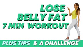 7 Minute Lose Belly Fat Workout -  Beginners Weight Loss Workout - No Jumping Workout all Standing screenshot 1