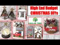 $1 HIGH END BUDGET WOOD CHRISTMAS DECOR DIY | DOLLAR TREE DIY | CRAFT SHOW 2021 IDEAS AND GIVEAWAY