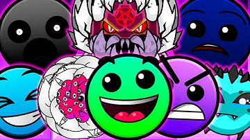 NEW CUSTOM Geometry Dash Difficulty Faces V1 But Everyone Is REVERSE (Version 4.4)