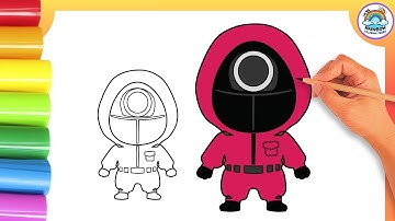 Hoe teken je een inktvis als bewaker? | Leuke en gemakkelijke tutorial voor kinderen!