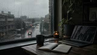 Rainy Window Work Session | Soft Ambient Electronic Music