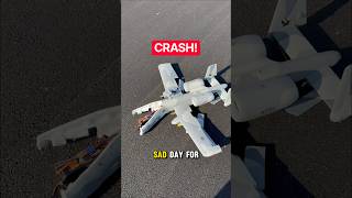 Well… That’s the End of That Airplane 😳 #planecrash #a10 #rcplane