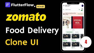 Food Delivery App UI Design | @Zomato Clone | Flutterflow Tutorial For Beginners Part -4
