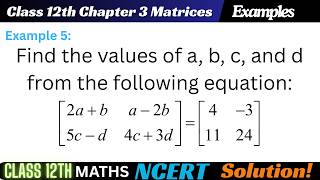Example 5 Chapter 3 Matrices Class 12 Math | Example 5 Class 12 Ch 3 NCERT Maths