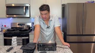 Waffle Iron Panini Press Sandwich Maker