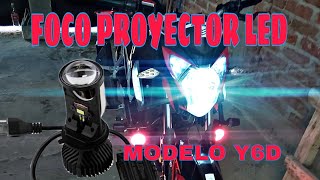 Italika 250 Z, Pulsar NS 200 Foco Proyector Led Csp H4 Tipo Lupa 8000 Lumenes