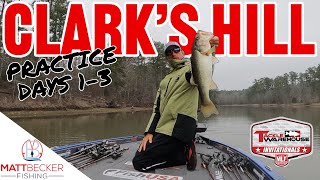 Breaking Down Clark's Hill  Stop #2 MLF Invitational Bass Fishing Tournament (Practice Days 13)