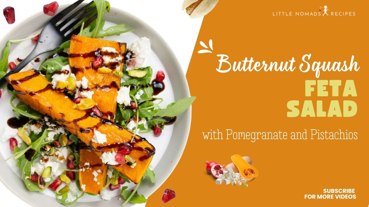 Butternut Squash Salad with Feta - Little Nomads Recipes