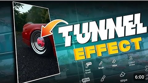 How To Create Tunnel Effect In Capcut |🚗 Car Video Editing #capcut  #videoediting