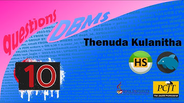 DBMS Questions set 10 | 1st Year | Semester | Java Institute | Thenuda Kulanitha
