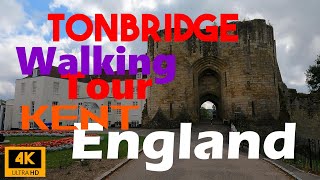 Tonbridge Walking Tour. Kent England | 4K
