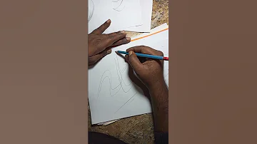 name calligraphy with double pencil#shorts #youtubeshort #ytshorts #rjz rishi