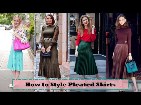 How To Style Pleated Skirt Outfit Ideas | Pleated White Skirt | Black Pleated Skirt