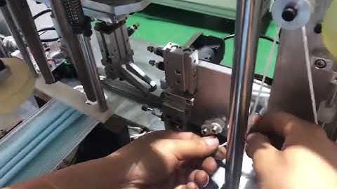 How to adjust the semi automatic mask ear belt welding machine