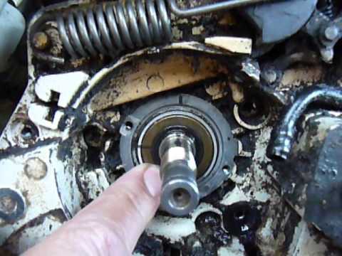 stihl 024 crank bearing - YouTube 041 stihl chainsaw engine diagram 