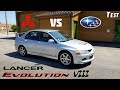 Test licne des rallyes mitsubishi lancer evolution 8