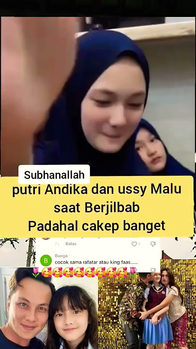 Salah satu anak artis cantik putri andika pratama & usi sulistiawati terlihat sekali kecantikkan nya