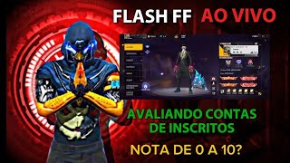 FLASH FF está ao vivo! jogando rank, avaliando contas e add#shorts