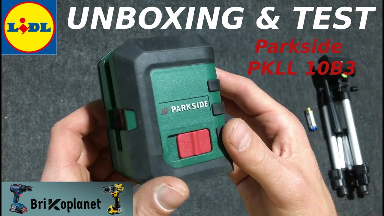parkside nivel laser autonivelante pkll10b3 youtube