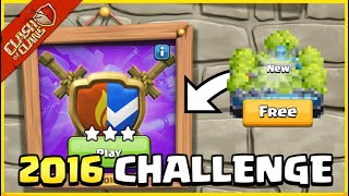 🔴 Coc Live - Easily 3 Star 2016 Challenge (Clash of Clans) | 10 Years of Clash