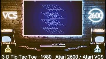 3-D Tic-Tac-Toe - 1980 - Atari 2600 ( Atari VCS )