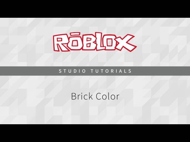 Roblox Brick Color Names